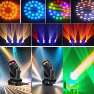 Lampa studyjna Krups Głowa ruchoma SLR-BEAM 12R 295W RING pryzmat zoom Lucendi one size 13