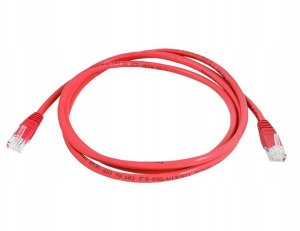 Kabel komp.sieciowy 1:1 8P8C czerwony 5m 2