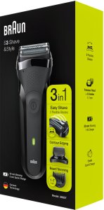 Braun Shaver | 300BT Series 3 | Operating time (max) 30 min | NiMH | Black 4