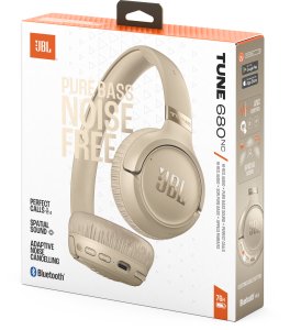 JBL Tune 680NC Zestaw słuchawkowy Przewodowy i Bezprzewodowy Opaska na głowę Połączenia/muzyka USB Type-C Bluetooth Beżowy 10