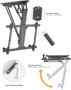 Equip Uchwyt sufitowy 32"-70" 1TFT 35Kg elektr.+pilot sw lite Retail 11