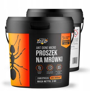 Proszek Preparat Środek Trutka Granulat na Mrówki Całe Kolonie i Gniazda Mrówek "Ant Done Micro" 3kg 6