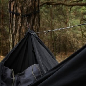 Hamak obozowy TigerWood Niedźwiedź XL z moskitierą czarny 5