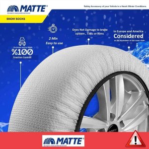 MATTE Super-X Snow Socks - XXL 4