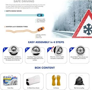 MATTE Super-X Snow Socks - XXL 2