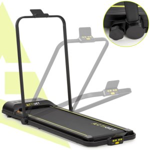 Bieżnia elektryczna, domowa 12 km/h z pilotem i aplikacją na telefon treningowa, składana UNIWERSALNY 25