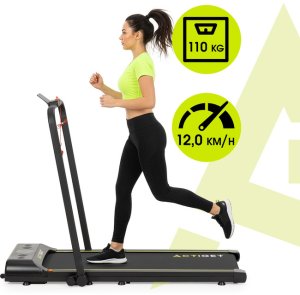 Bieżnia elektryczna, domowa 12 km/h z pilotem i aplikacją na telefon treningowa, składana UNIWERSALNY 26
