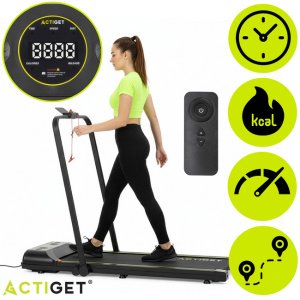 Bieżnia elektryczna, domowa 12 km/h z pilotem i aplikacją na telefon treningowa, składana UNIWERSALNY 31