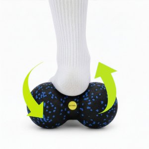 Roller, piłka, podwójna do masażu zestaw akcesorii do masażu, masażer czarno-niebieskie UNIWERSALNY 16