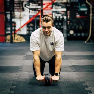 Koło do ćwiczeń mięśni brzucha z matą, szeroki roller, wałek treningowy UNIWERSALNY 8