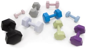 Ciężarki 2x1,5kg hexagonalne do ćwiczeń fitness hantle zestaw 2 szt. zielone UNIWERSALNY 15