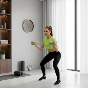 Ciężarki 2x1,5kg hexagonalne do ćwiczeń fitness hantle zestaw 2 szt. zielone UNIWERSALNY 4