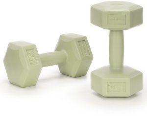 Ciężarki 2x1,5kg hexagonalne do ćwiczeń fitness hantle zestaw 2 szt. zielone UNIWERSALNY 8