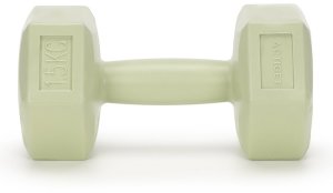 Ciężarki 2x1,5kg hexagonalne do ćwiczeń fitness hantle zestaw 2 szt. zielone UNIWERSALNY 9