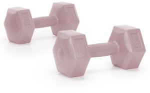 Ciężarki 2x2kg hexagonalne do ćwiczeń fitness hantle zestaw 2 szt. różowe UNIWERSALNY 12