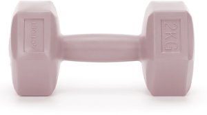 Ciężarki 2x2kg hexagonalne do ćwiczeń fitness hantle zestaw 2 szt. różowe UNIWERSALNY 3