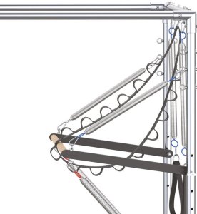 Toorx Reformer do pilatesu TOORX PTX6000 Cadillac drewniany zestaw premium 13