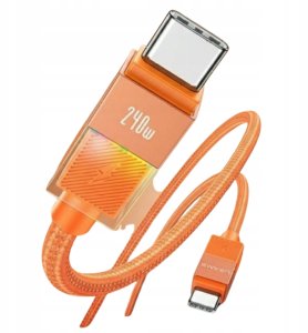 Kabel USB Usams U93 USB-C do USB-C 240 W 1.2 m Pomarańczowy (USA1456) 2