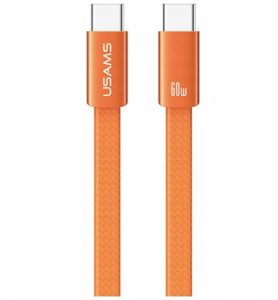 Kabel USB Usams Kabel USAMS U96 60W USB-C do USB-C 1.2m  pomarańczowy 2