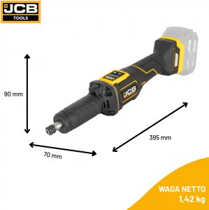JCB Professional 18V Szlifierka Trzpieniowa Akumulator 2Ah 5