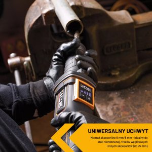 JCB Professional 18V Szlifierka Trzpieniowa Ładowarka Bateria 2Ah 3