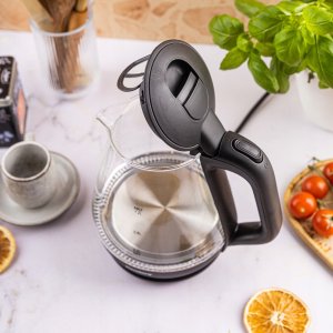 CZAJNIK ELEKTRYCZNY SZKLANY 1,2L KLAUSBERG KB-9003 LED 11