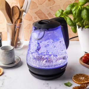 CZAJNIK ELEKTRYCZNY SZKLANY 1,2L KLAUSBERG KB-9003 LED 2