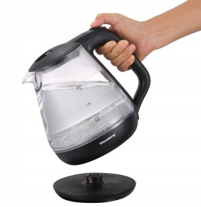 CZAJNIK ELEKTRYCZNY SZKLANY 1,2L KLAUSBERG KB-9003 LED 6