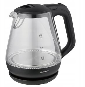 CZAJNIK ELEKTRYCZNY SZKLANY 1,2L KLAUSBERG KB-9003 LED 8