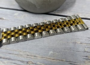Lavvu Bransoleta stalowa do zegarka 20 mm Lavvu LS2CC20 dwukolorowa zwężana o 4 mm . 3