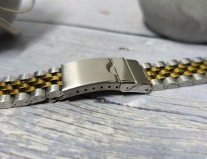 Lavvu Bransoleta stalowa do zegarka 20 mm Lavvu LS2CC20 dwukolorowa zwężana o 4 mm . 5