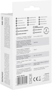 SAVIO MYSZ BEZPRZEWODOWA BT 2.4 GHZ BIAŁA MB-05 6