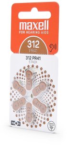 Rayovac MAXELL BATTERY ZINK AIR PR41 (312) ZINK AIR 6PK BLISTER 790421.00.EU 2