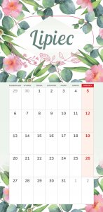 Kalendarz 2026 notatnikowy 46x22cm Harmonia 3