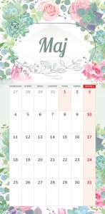 Kalendarz 2026 notatnikowy 46x22cm Harmonia 7