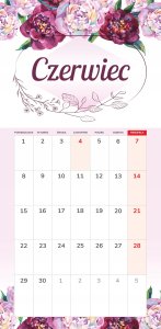 Kalendarz 2026 notatnikowy 46x22cm Harmonia 8