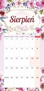 Kalendarz 2026 notatnikowy 46x22cm Harmonia 9