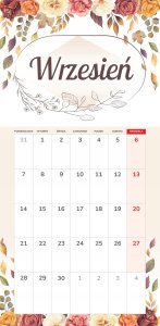 Kalendarz 2026 notatnikowy 46x22cm Harmonia 10