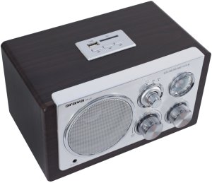 Radio Orava RR-29 A radio, 1 x 3,5W, AM / FM radio, USB, wejście AUX, karta SD, brązowy / srebrny 7