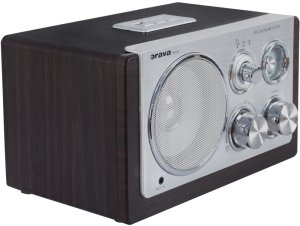 Radio Orava RR-29 A radio, 1 x 3,5W, AM / FM radio, USB, wejście AUX, karta SD, brązowy / srebrny 8
