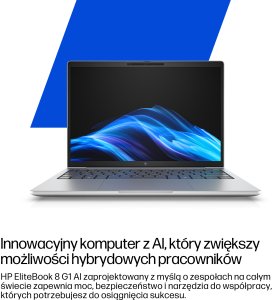 HP EliteBook 8 G1i AI Intel Core Ultra 5 225U Laptop 35,6 cm (14") WUXGA 32 GB DDR5-SDRAM 1 TB SSD Wi-Fi 6E (802.11ax) Windows 11 Pro AI PC Srebrny 6