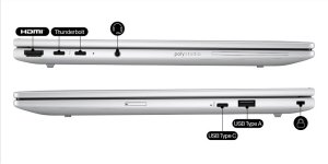 HP EliteBook 8 G1i AI Intel Core Ultra 5 225U Laptop 35,6 cm (14") WUXGA 32 GB DDR5-SDRAM 1 TB SSD Wi-Fi 6E (802.11ax) Windows 11 Pro AI PC Srebrny 10