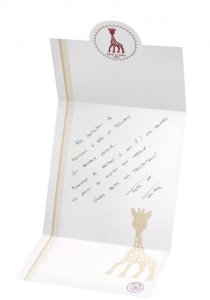 Zestaw prezentowy Żyrafa Sophie z kolorowym gryzakiem na kółku 6