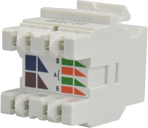 Molex Moduł keystone RJ45 UTP kat.6 biały 2
