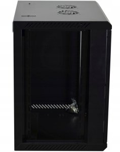 Szafa wisząca RACK 19 cali 12U 450mm czarna NEKU TS BOX 2