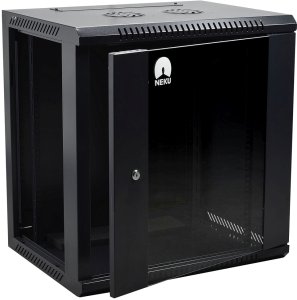 Szafa wisząca RACK 19 cali 12U 450mm czarna NEKU TS BOX 4