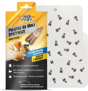 NO PEST Pułapka na Mole Spożywcze Kuchenne Przeciw Molom do Monitorowania Moli (4 szt) 2