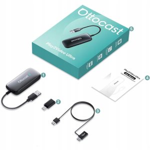 Adapter samochodowy Ottocast CA515-T     Play2Video Ultra Android Multimedia Box czarny 7