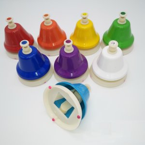 Zestaw kolorowych dzwonków diatonicznych dla dzieci KERA AUDIO HB8 2