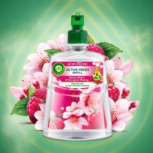 WKŁAD ACTIVE FRESH KWIAT WIŚNI & SOCZYSTE MALINY 228ML 2